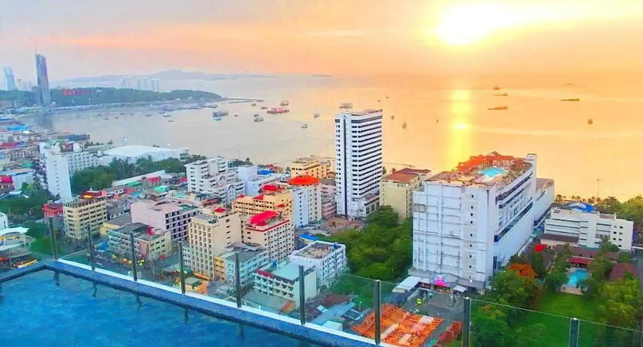 Great Location With Infinity Pool - Central Pattaya Lejlighed Eksteriør billede
